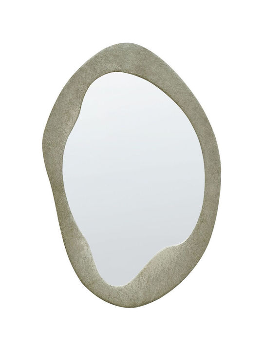 Velvet Wall Mirror 90 Cm Olive Lenax