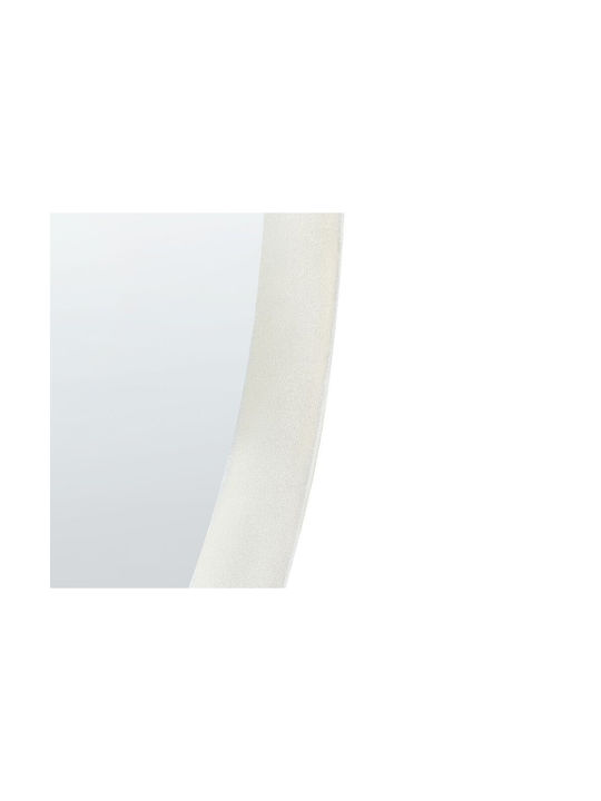 Samt-Wandspiegel 90 cm Gebrochenes Weiß Audes