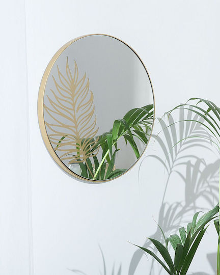 Wandspiegel 57 cm Gold Sauvie