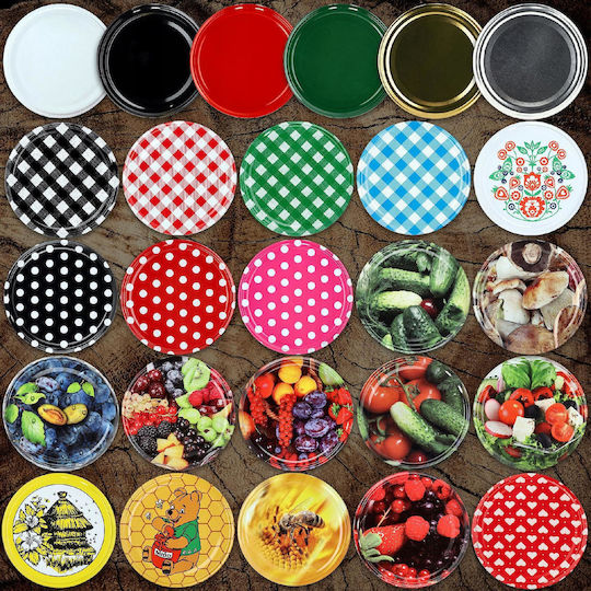 Kadax Σετ 48τμχ Βάζα Γενικής Χρήσης με Καπάκι Γυάλινο Διάφανο 720ml 48τμχ