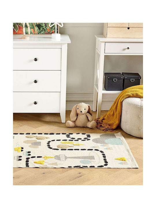 Multicolored Cotton Children's Rug 80 X 150 Cm Sazak