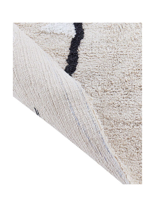 Cotton Children's Rug Monster 70 X 100 Cm Beige Zodi