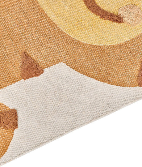 Children's Cotton Rug Tiger Motif 80 x 150 cm Multicolored Sigli