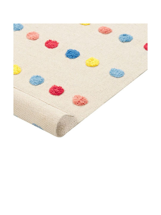 Multicolored Cotton Children's Rug 80 X 150 Cm Leles