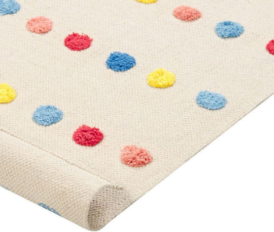 Multicolored Cotton Children's Rug 80 X 150 Cm Leles