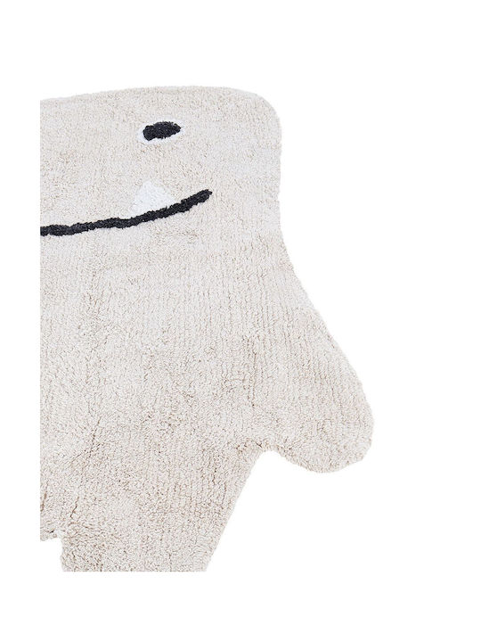 Cotton Children's Rug Monster 70 X 100 Cm Beige Zodi