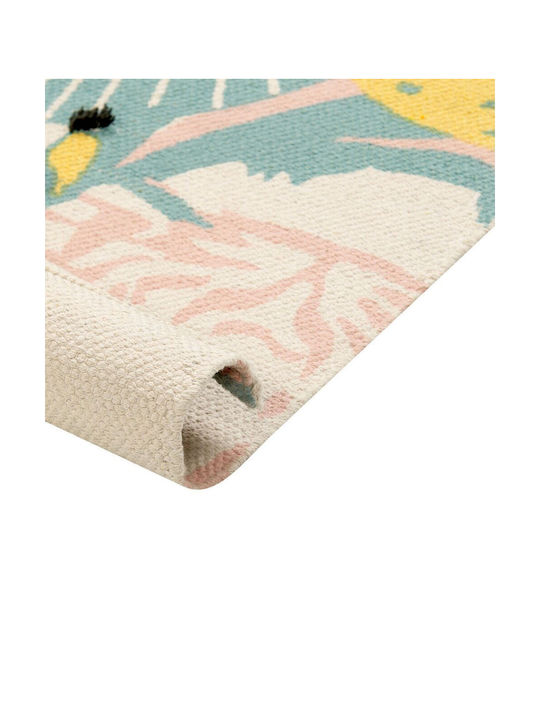 Children's Cotton Rug Animal Motif 80 X 150 Cm Multicolored Tutut