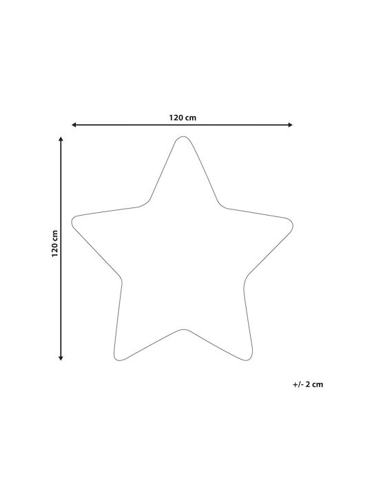 Children's Star-shaped Rug 120 X 120 Cm Blue Sirius