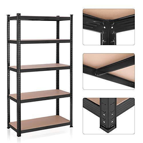 Songmics Dexion Regal 90x40x180cm mit 5 Regalen Gesamtbelastbarkeit 875kg