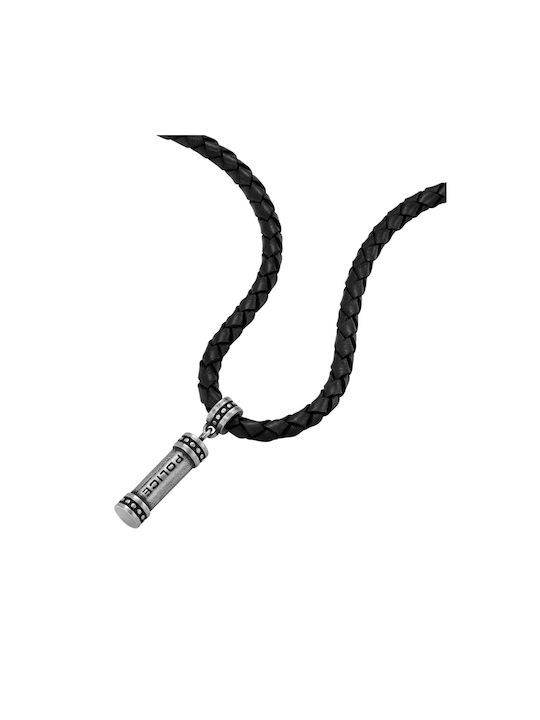 Police Necklace from Steel Black