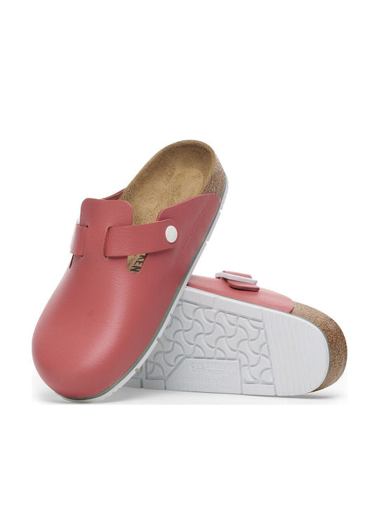 Birkenstock Boston Pro Din piele Anatomici Sabot Roșii