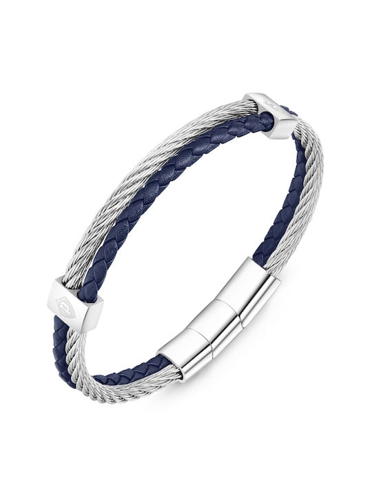 Police Herren Leder Armband 20cm