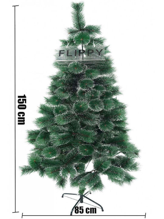 Коледно дърво Заснежено 150cm с 160 Клони