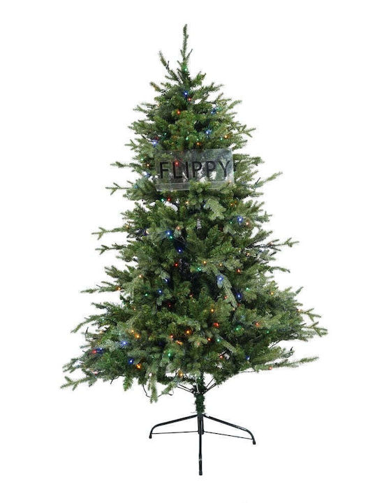Brad de Crăciun 180cm cu 1246 Ramuri și cu Iluminare LED