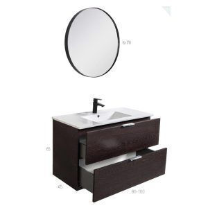 Mabo Marcella Waschtisch mit Waschbecken L80xB45xH65cm 31