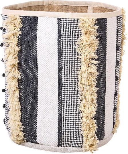 Set 2 Beige Baumwollkörbe Grau Kotkai