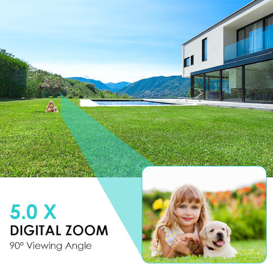 CAM.N8.8MP.WKSHP2 IP Cameră de Supraveghere Wi-Fi 4K Rezistentă la apă cu Difuzor