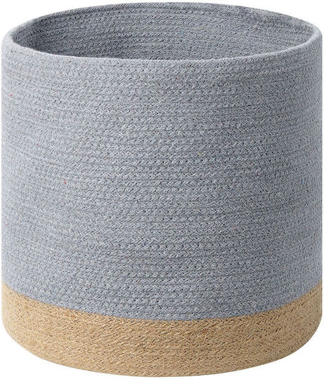 Set aus 3 grauen Baumwollkörben Beige Basima
