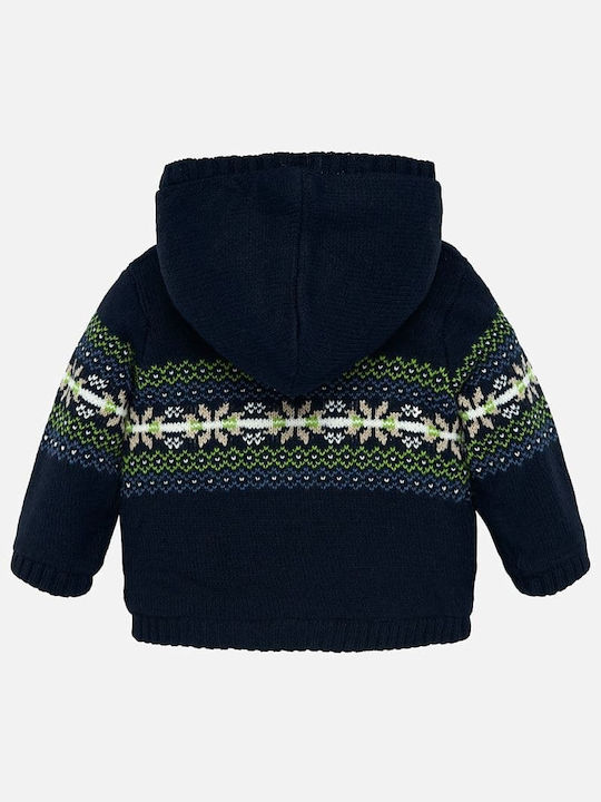 Mayoral Kinder-Strickjacke mit Kapuze Marineblau