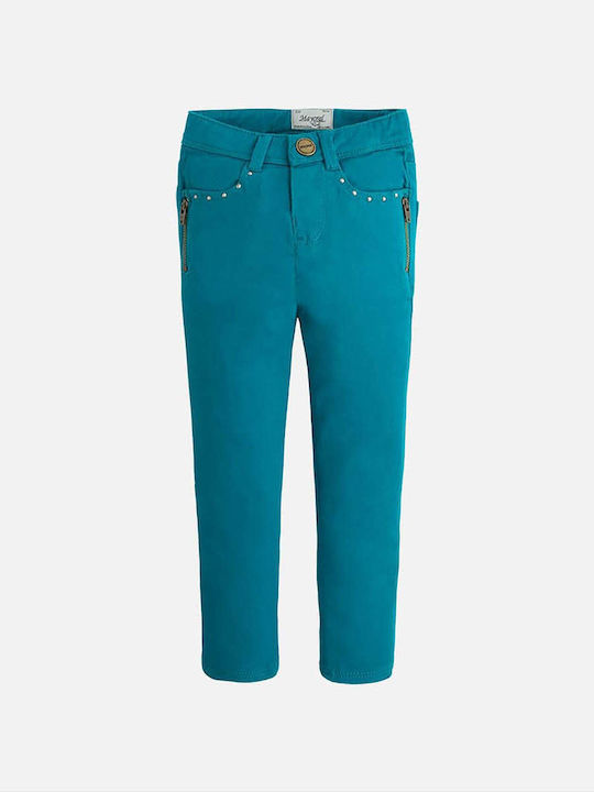 Mayoral Kids Trousers Turquoise