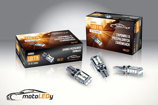 Led T15 W16w 12v 7w Canbus