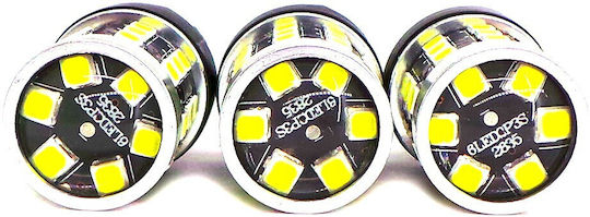 LED 7440 W21W 12-24V Canbus 1400lm Weiße Glühbirne mit Linse