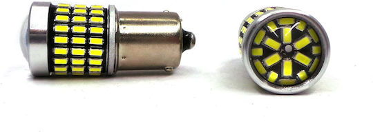 LED Ba15s P21W 12-24V Canbus 2100 Lm Weiße Glühbirne mit Linse
