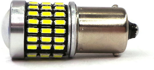 LED Ba15s P21W 12-24V Canbus 2100 Lm Weiße Glühbirne mit Linse