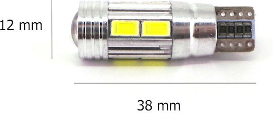 Led T10 W5w 12v 5w Canbus
