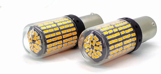 LED-Glühbirnen 2x PY21W BAU15S 12-24V Canbus Orange Premium