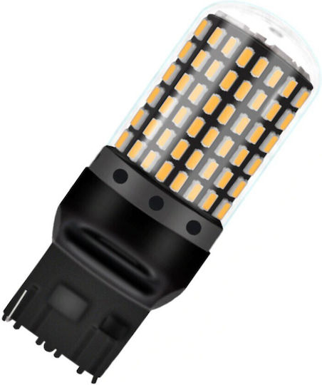 Led Bulbs 2x 7440 W21w 12-24v Canbus Orange Premium