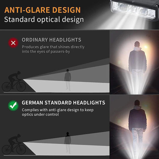 Front-Fahrradlampe 4 Modi Cree USB-C