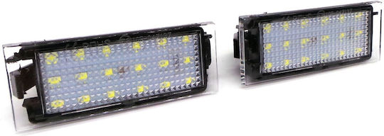 Nissan Renault Mercedes Fiat Led Registration Lamps 2 Pcs
