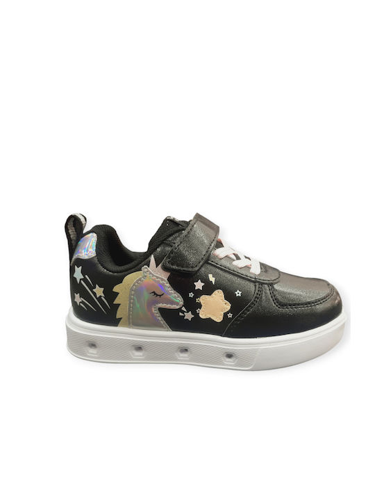 Giardino D'Oro Kids Sneakers with Lights Black