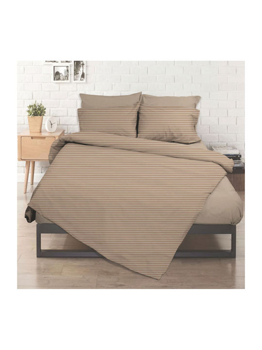 Flamingo Chic Σεντόνι Μονό με Λάστιχο 100x200+32εκ. Beige