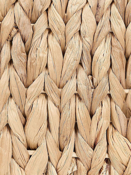 Beliani Set of Decorative Baskets Straw with Handles Beige 3pcs