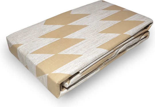 Casa Colori Double 140x200+30cm with Elastic Kelvina Beige