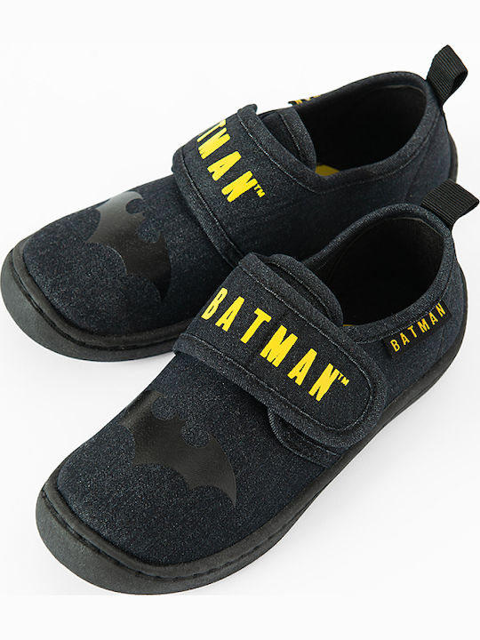 Kids Slippers Black Batman