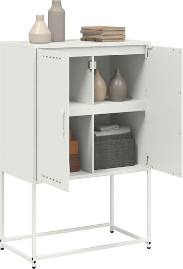 Метален Бюро Шкаф Бял 68x39x60.5см