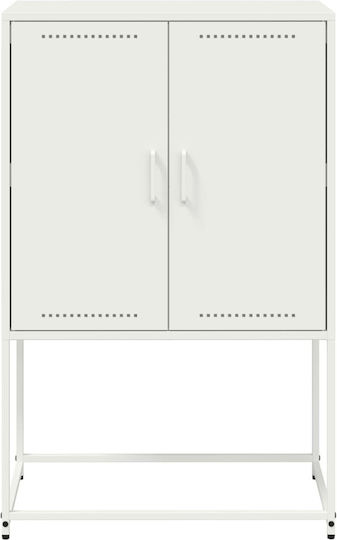 Метален Бюро Шкаф Бял 68x39x60.5см