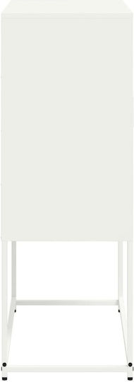 Метален Бюро Шкаф Бял 68x39x60.5см