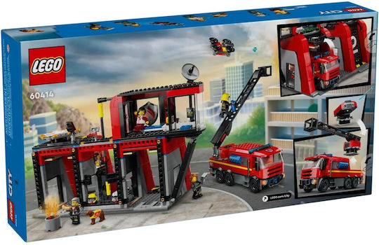 LEGO City Fire Station With Fire Truck for Ages 6+