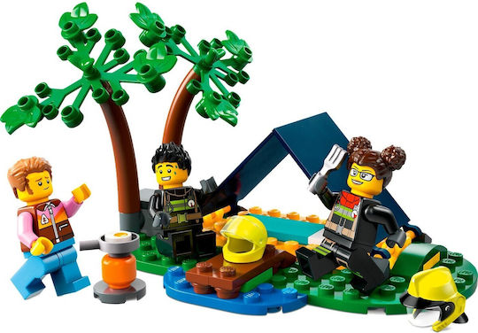 LEGO City 4x4 Пожарен Камион с Спасителна Лодка за 5+ Години 301 Бройки