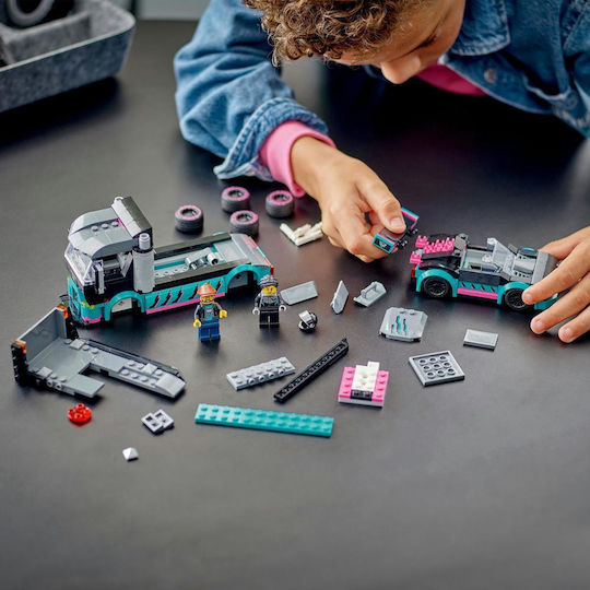 LEGO City Race Car And Car Carrier Truck για 6+ Ετών 328τμχ