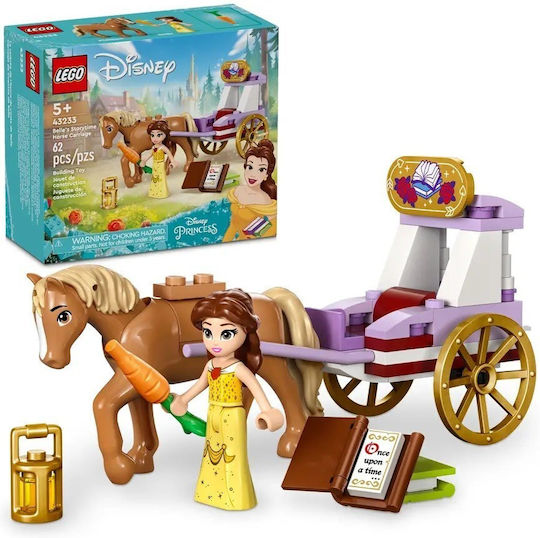 LEGO Disney Princess - Карета с Кон и Бел за Истории за 5+ Години 62 Бройки