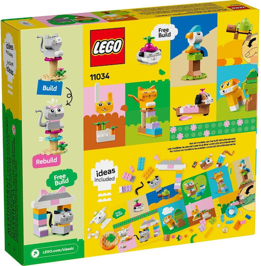 LEGO Classic Creative Pets για 5+ Ετών 450τμχ