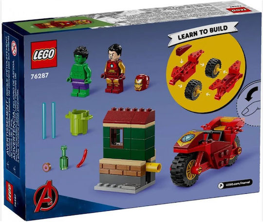 LEGO Marvel Iron Man with Bike and the Hulk για 4+ Ετών 68τμχ