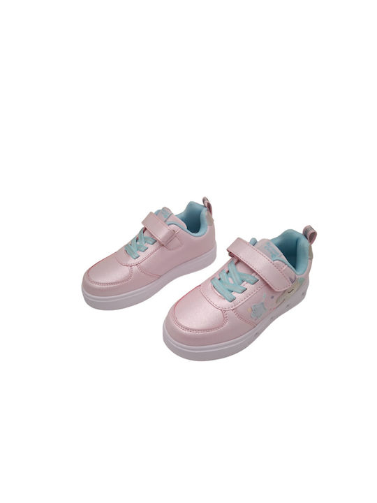 Giardino D'Oro Kids Sneakers Anatomic with Lights Pink