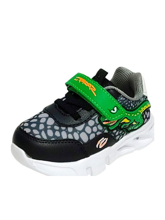 Παιδικά Sneakers με Σκρατς Μαύρα