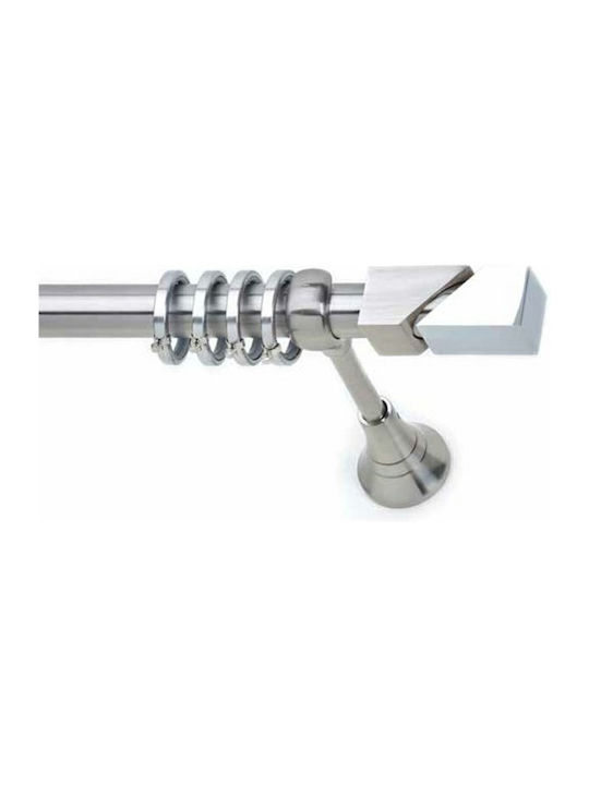 Anartisi Metallic Curtain Pole S23 Single Φ25mm 200cm Nickel Satin